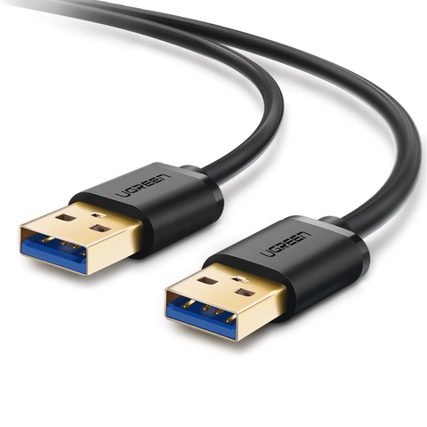 Cable USB-A 3.0 a USB-A 3.0 | 3 Metros | Macho a Macho | Conector Niquelado | Núcleo de Cobre Estañado | Blindaje Múltiple | Velocidad 5Gbps | No Requiere Controlador | Compatible con USB 2.0 Y USB 1.1