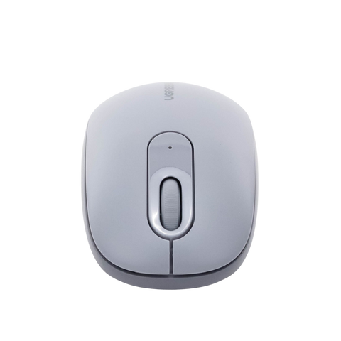 Mouse Inalámbrico 2.4G 800/1200/1600/2400 DPI - Función de 3 botones - Alcance 10m - Silencioso - Ergonómico - Anti-caída y Anti-interferencias - Batería Alcalina AA incluida - Color Grey.