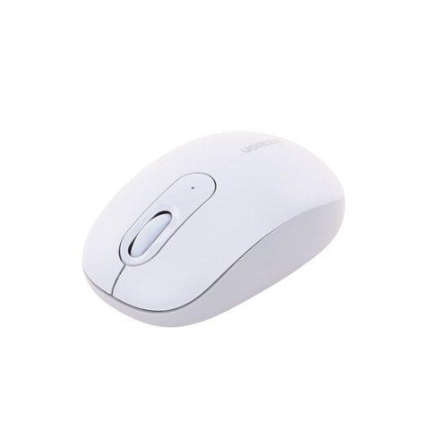 Mouse Inalámbrico 2.4G 800/1200/1600/2400 DPI - Función de 3 botones - Alcance 10m - Silencioso - Ergonómico - Anti-caída y Anti-interferencias - Batería Alcalina AA incluida - Color Dusty Blue.