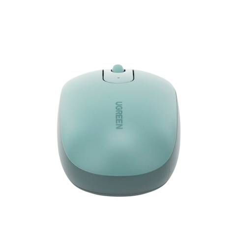 Mouse Inalámbrico 2.4G 800/1200/1600/2400 DPI - Función de 3 botones - Alcance 10m - Silencioso - Ergonómico - Anti-caída y Anti-interferencias - Batería Alcalina AA incluida - Color Green.