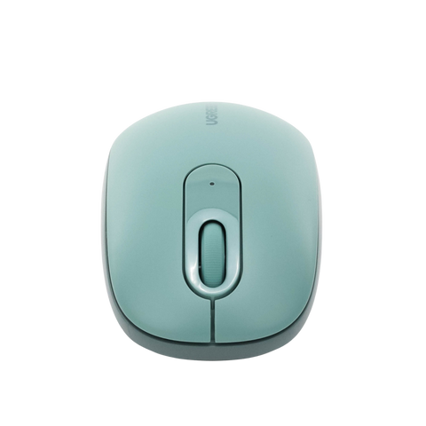 Mouse Inalámbrico 2.4G 800/1200/1600/2400 DPI - Función de 3 botones - Alcance 10m - Silencioso - Ergonómico - Anti-caída y Anti-interferencias - Batería Alcalina AA incluida - Color Green.
