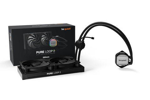 Enfriamiento Líquido be quiet! Pure Loop 2 – Radiador 280mm Negro – Estabilidad Térmica Superior – Confiable