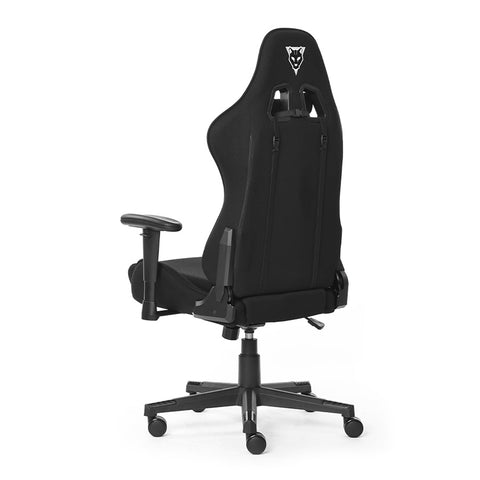 Silla Gamer Ocelot Black Night Negra en Tela Automotriz Reclinable 155° - Máximo Confort para Horas de Juego - Ergonómica