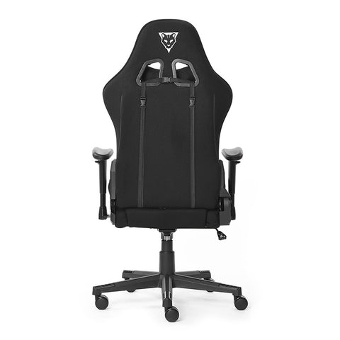 Silla Gamer Ocelot Black Night Negra en Tela Automotriz Reclinable 155° - Máximo Confort para Horas de Juego - Ergonómica