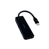 Hub Usb C Acteck Dh645 4 En 1 Hdmi Usb 3.0 Usb 2.0 Negro (Ac-934640)