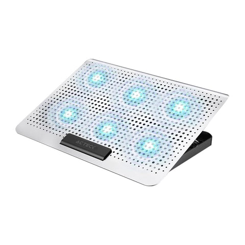 Base Enfriadora Acteck Froost Max B480 Para Laptop, 6 Ventiladores, Negro (Ac-936163)