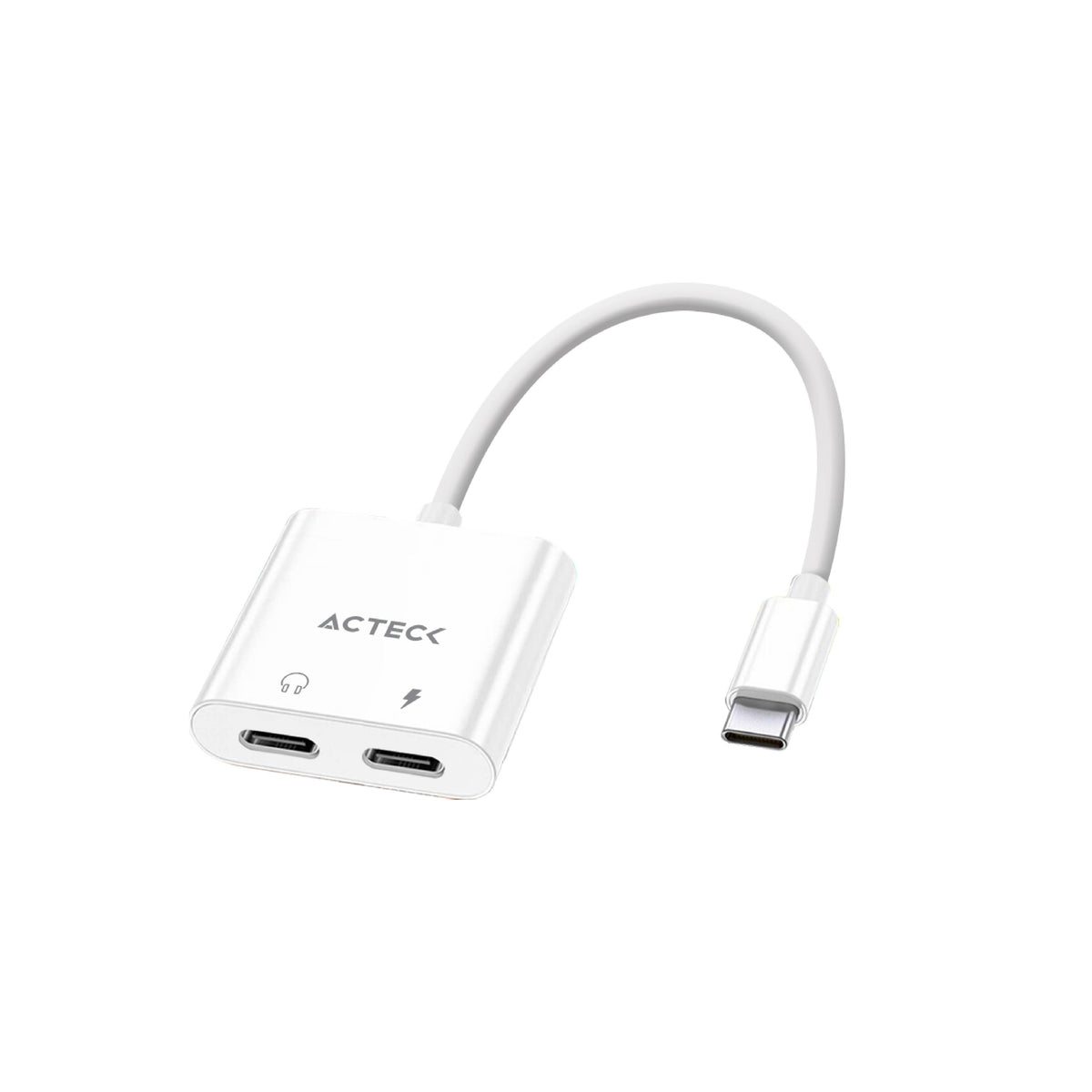 Adaptador USB-C Dual Acteck Shift Plus AA415 para Audio y Carga Rápida en Android e iOS - Práctico y Ultra-Compacto