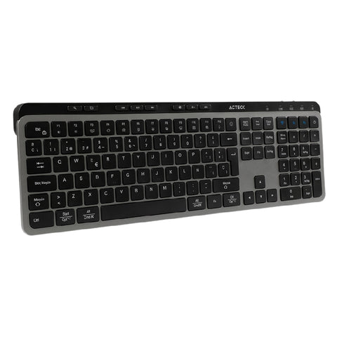 Teclado Inalámbrico Dual Acteck Inspire Krea TI755 Recargable con Sistema Anti-Ghosting - Profesional y Ágil
