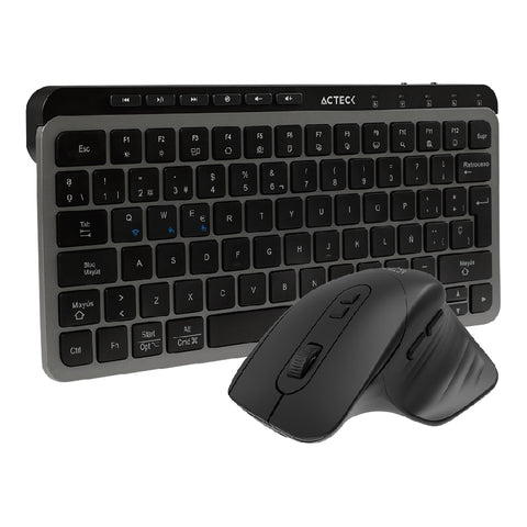 Kit Dual Inalámbrico Acteck Creator Krea MK750 Multidispositivo Recargable para Win y Mac - Innovador y Versátil