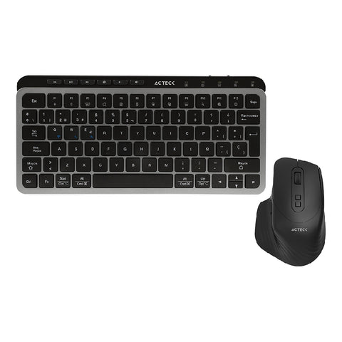 Kit Dual Inalámbrico Acteck Creator Krea MK750 Multidispositivo Recargable para Win y Mac - Innovador y Versátil
