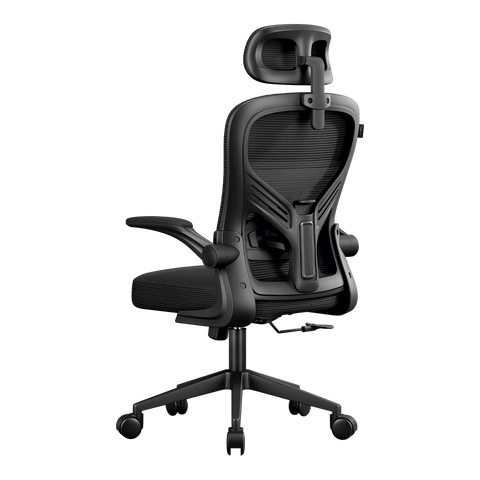 Silla De Oficina Acteck Base Espuma Alta Suavidad Marco Y Malla Negra