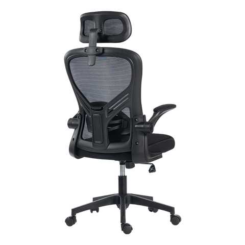 Silla De Oficina Acteck Base Espuma Alta Suavidad Marco Y Malla Negra