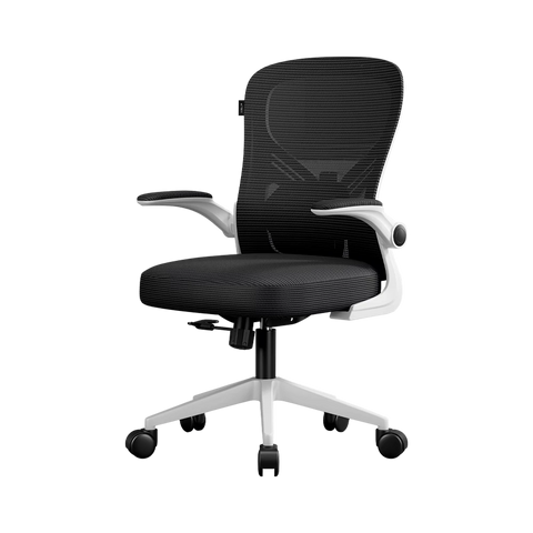 Silla Oficina Acteck Flux EC343 100 Kg Marco Blanco - Malla Negra