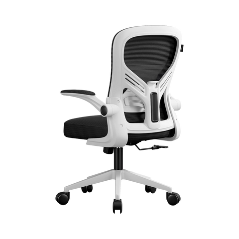 Silla Oficina Acteck Flux EC343 100 Kg Marco Blanco - Malla Negra