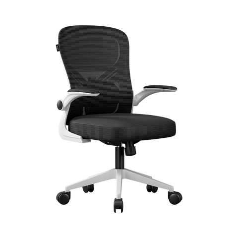 Silla Oficina Acteck Flux EC343 100 Kg Marco Blanco - Malla Negra