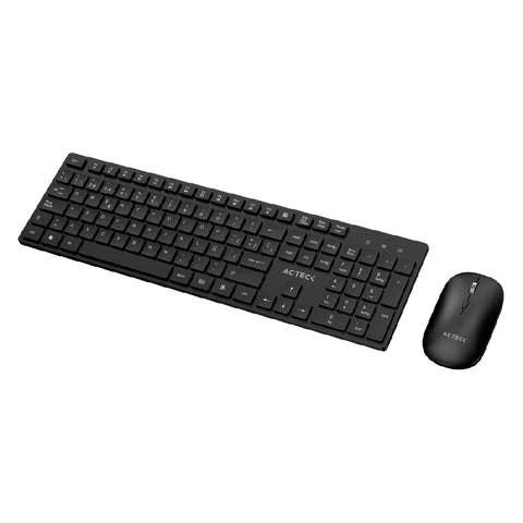 Kit Inalámbrico Acteck Creator Vantage Aero MK555 Ergonómico con Mouse 1600 DPI Ajustable - Confortable e Impecable
