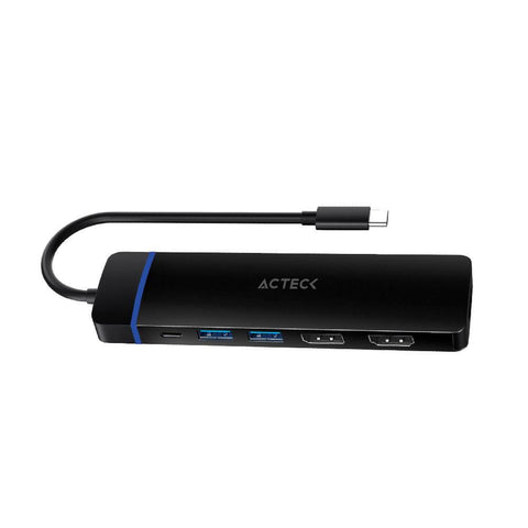 Hub USB 3.0 GATE 8V Acteck Elite DH676 - 8 Puertos Multiconexión - Máxima Productividad y Transmisión Rápida