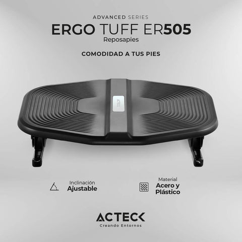 Reposapies ACTECK ER505 - 20 kg, Plastico, Acero