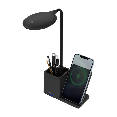 Cargador de Escritorio Acteck Energon Lumimate CI722 - Lámpara Integrada y Carga Rápida - Organización Eficiente y Moderna - Nuevo