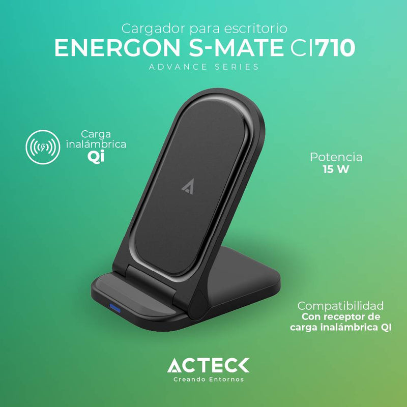 Cargador Inalámbrico Energon S-MATE CI710 Acteck