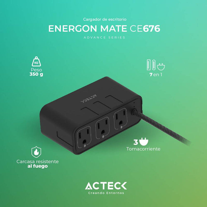 Cargador de escritorio  Energon MATE CE4676 Acteck