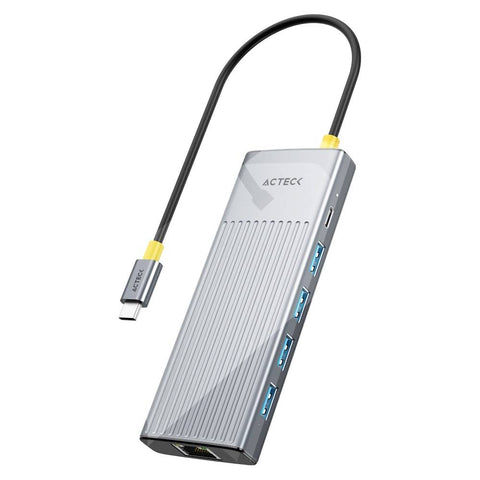 Hub USB 9 en 1 Acteck Nexus Dock Pro HN940 - Conectividad Múltiple Avanzada - Optimiza tu Espacio de Trabajo