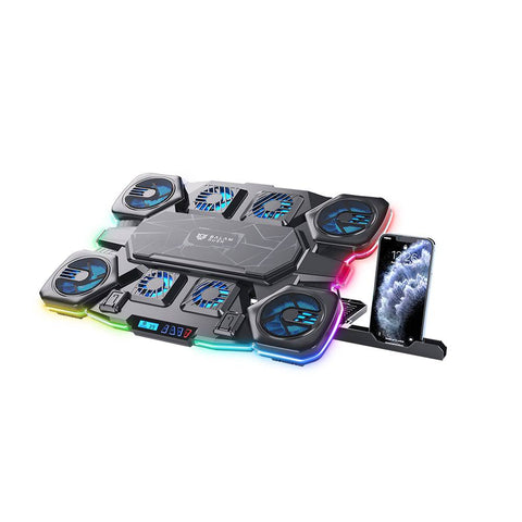 Base Enfriadora para Laptop Balam Rush Eolox Frost Pro EF780 - Soporta hasta 17 Pulgadas - Ventilación Extrema Legend Series - Nuevo
