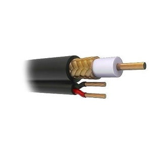 Cable Coaxial Siames RG-59 - BOBINA 305 Metros, negro