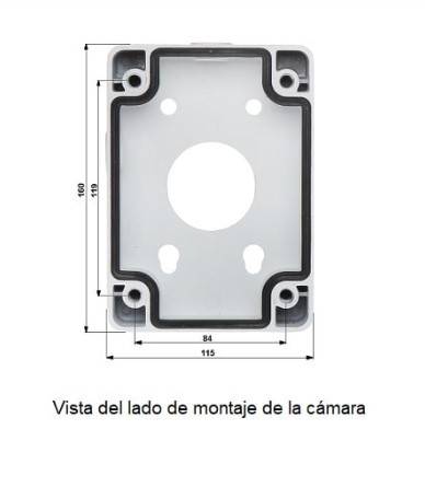 Caja de conexiones para camaras PTZ compatible con PFB303W,  PFB300S,  PFB310W,  PFB306W,  PFB305W,  PFW1 NB