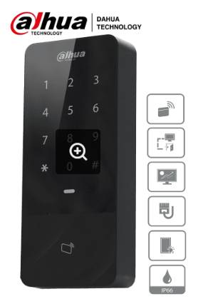Control de Acceso con Teclado Touch y Tarjetas ID, 30 - 1000 Usuarios, 60, 000 Registros, TCP/IP, Lectora Esclavo por Wiegand y RS-485, Uso Exterior