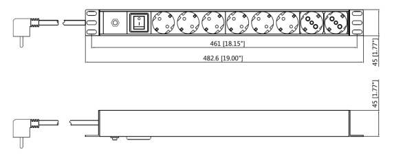 Barra Multicontactos de 8 contactos ZZM10/PDU(8 USA 250) NB -