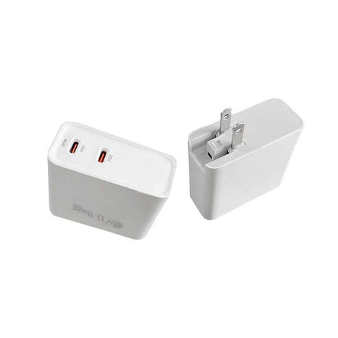 CARG PARED DBUGG TIPO C 65W  DB-PD64 Cargador de pared / Con conectores duales de carga ultra rápida / Trabaja con potencia de 65 W.