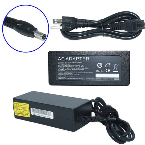 Cargador / Adaptador para Laptop AC-Toshiba GENERICO de 65W 19V-3.42A (5.5*2.5)