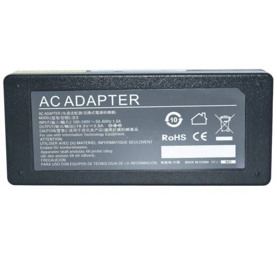 Cargador / Adaptador para Laptop GENERICO AC-HP PinCentral de 65W 18.5V-3.5A (7.4*5.0)