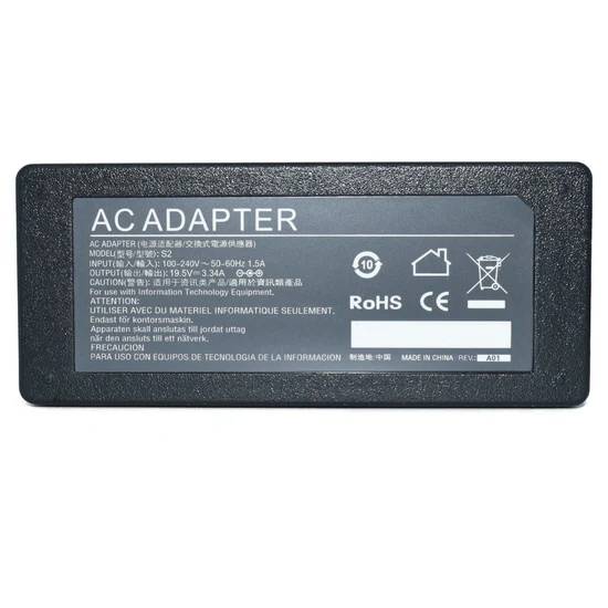 Cargador / Adaptador para Laptop AC-Dell GENERICO de 65W 19.5V 3.34A (7.4*5.0)