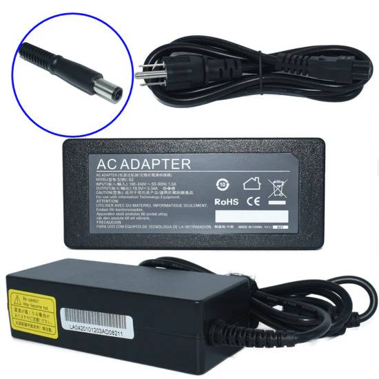 Cargador / Adaptador para Laptop AC-Dell GENERICO de 65W 19.5V 3.34A (7.4*5.0)