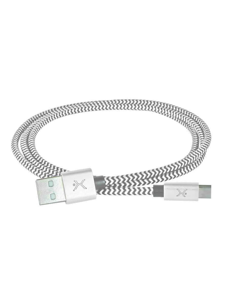 Cable USB tipo A  tipo C PERFECT CHOICE PC-101673 - USB A, 1 m, Plata