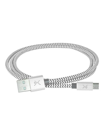 Cable USB A a Micro USB Perfect Choice PC-101680 Plata - Carga Rápida y Segura - Altamente Duradero