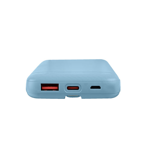 Power Bank de Carga Rápida 22.5W Perfect Choice Bolt Azul - Incluye Cable Tipo C - Carga Ultra Veloz
