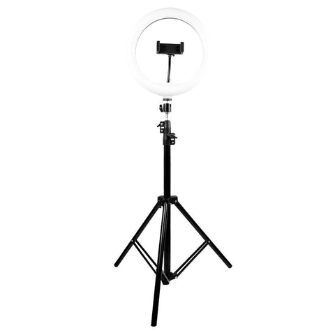 Aro de Luz LED 10 Pulgadas Perfect Choice Lumeria PC-120407 - Base Expandible y Tripié para Streaming - Iluminación Profesional