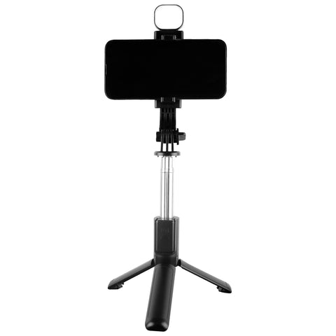 Bastón Tripié Selfie Stick Plegable Perfect Choice Selfix PC-120414 - Con Luz LED Integrada - Fotos Perfectas