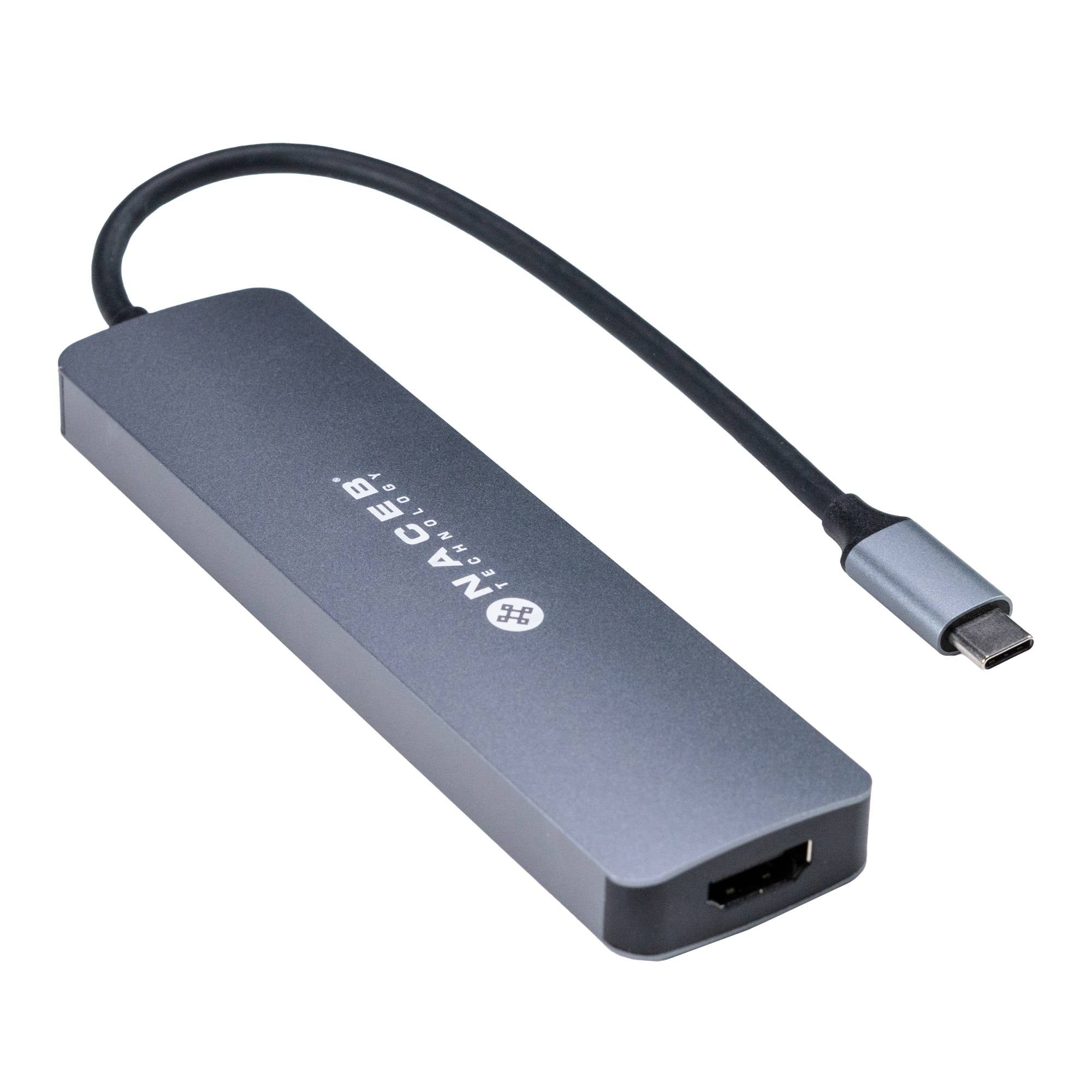 Adaptador Hub Tipo-C Naceb 7 en 1 NA-0127 | Multipuerto de Alta Velocidad | Expansión Total para tu Laptop