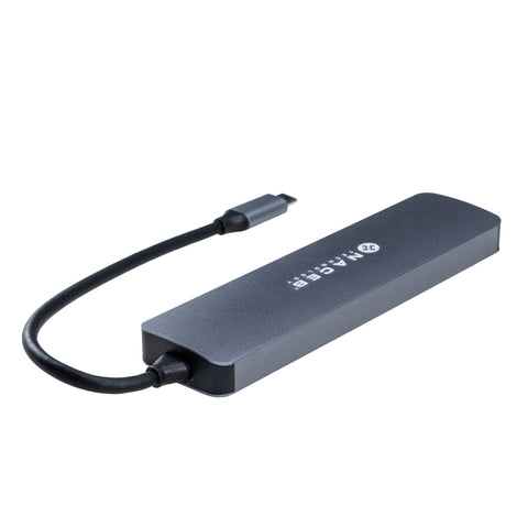 Adaptador Hub Tipo-C Naceb 7 en 1 NA-0127 | Multipuerto de Alta Velocidad | Expansión Total para tu Laptop