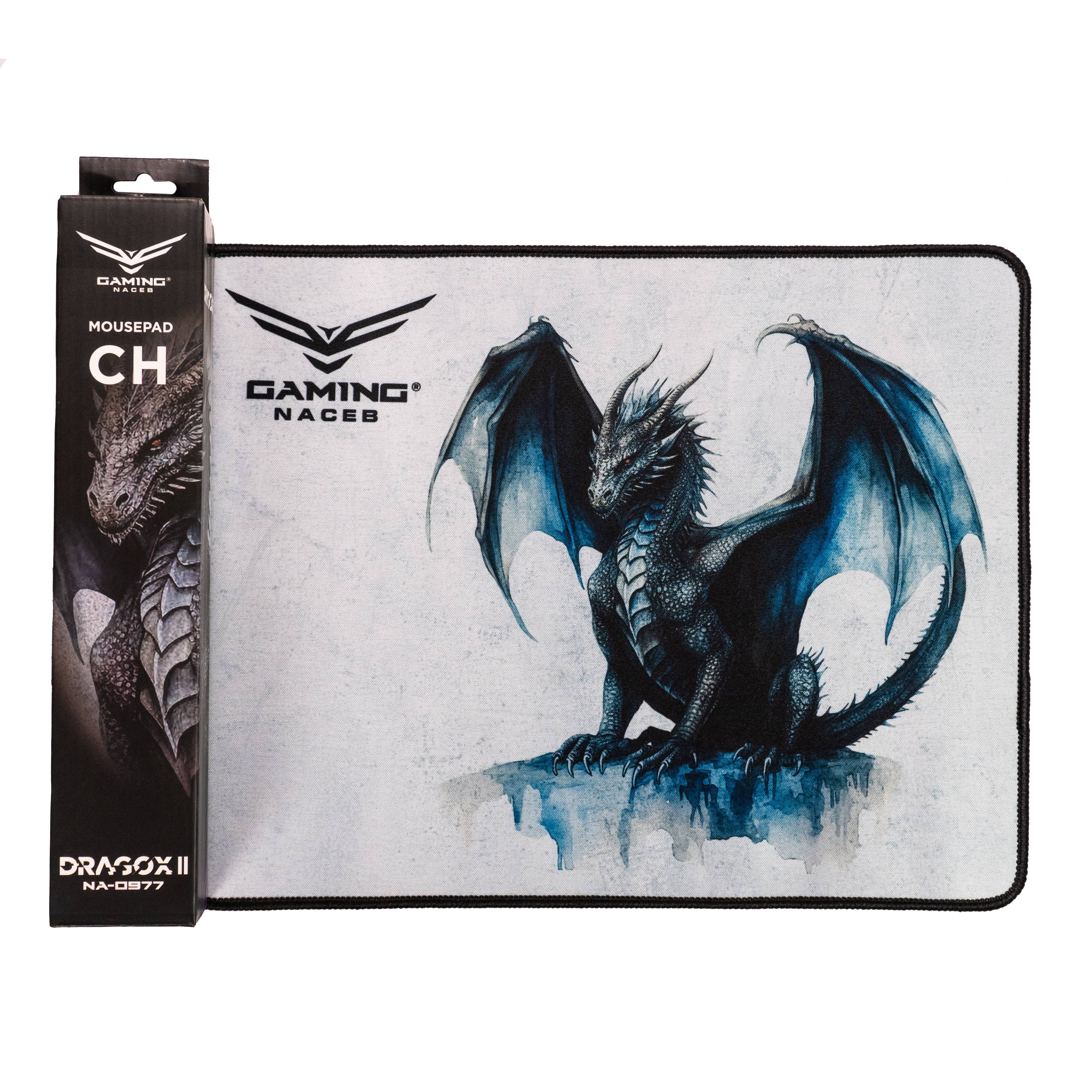 Mousepad Gamer Naceb Dragox II NA-0977 (32.6x25cm) | Base Antideslizante | Control Total para tu Mouse