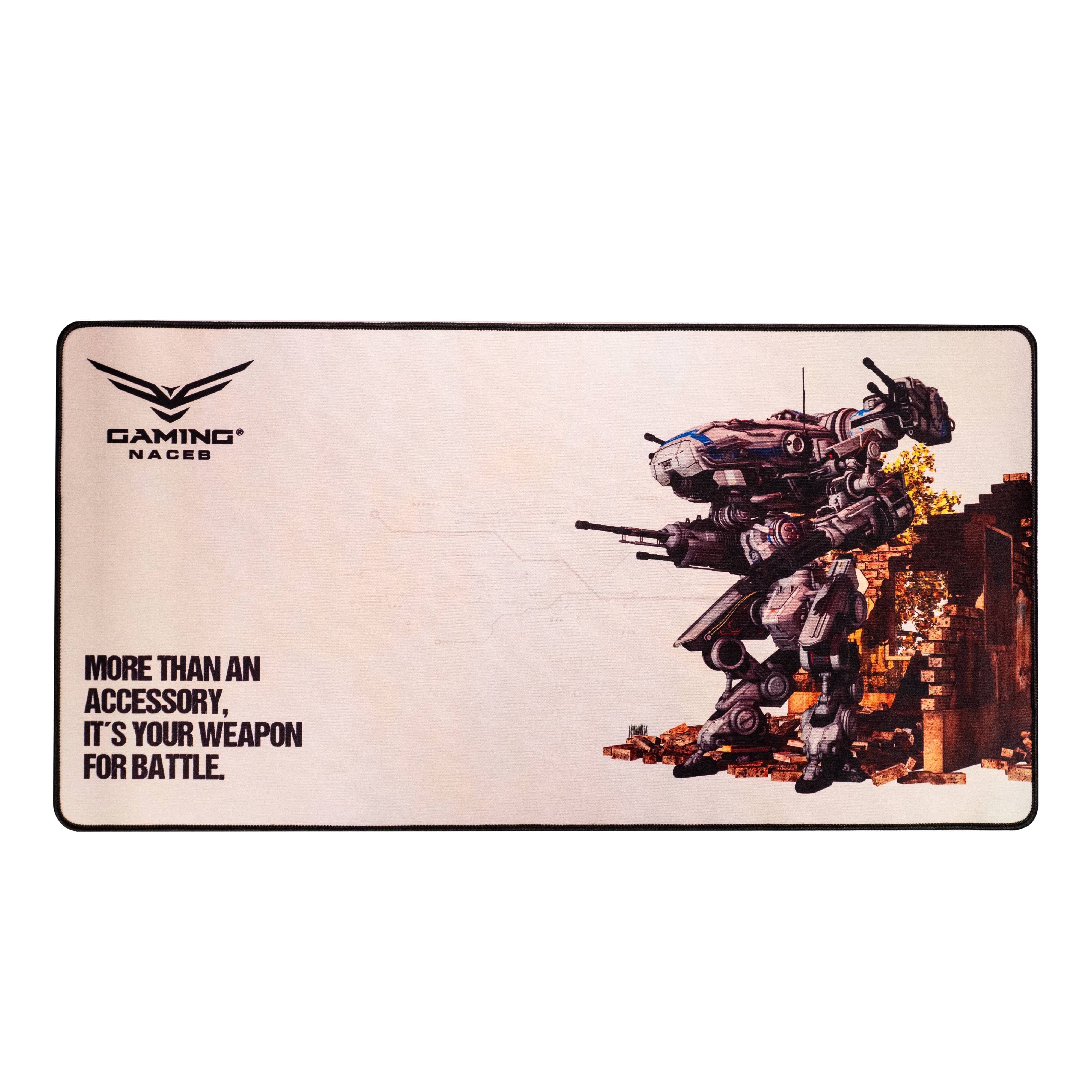 Mousepad Gamer Naceb Bitbane NA-0978 (61x31cm) | Superficie XL de Precisión | Protección para Escritorio
