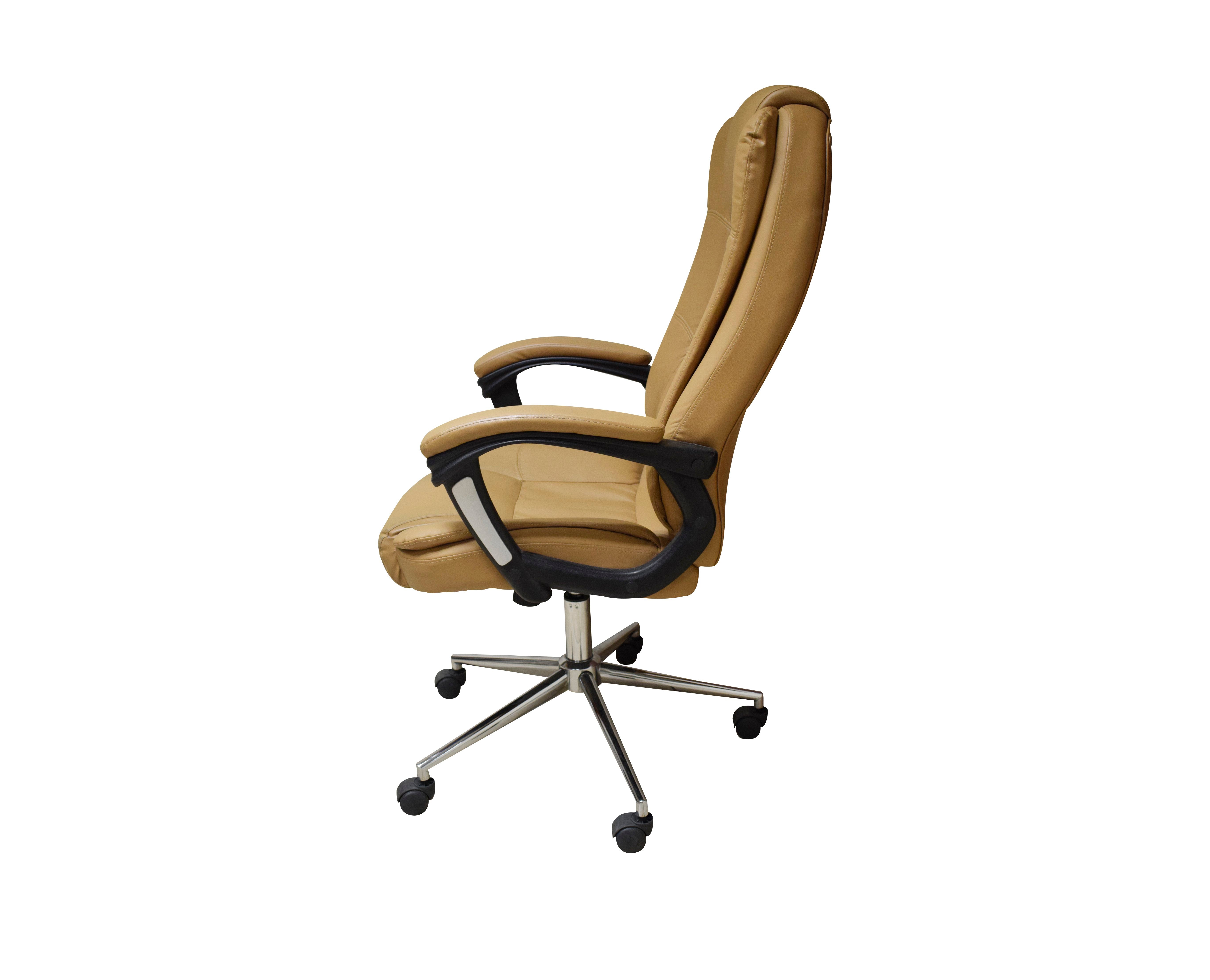 Silla Ejecutiva Naceb Technology Café NA-0930C | Acabado Vinipiel con Asiento Acolchado | Máximo Confort para Oficina