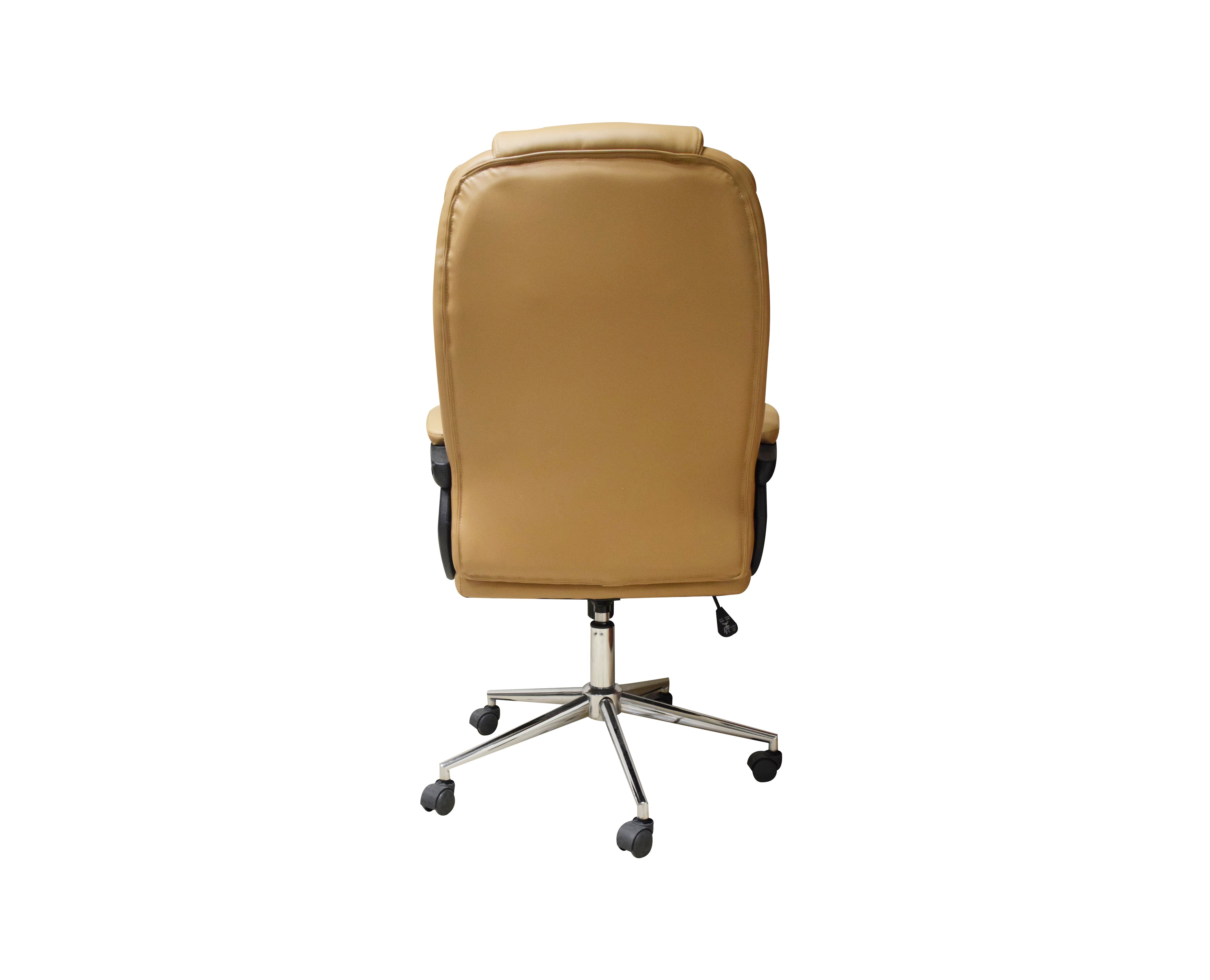 Silla Ejecutiva Naceb Technology Café NA-0930C | Acabado Vinipiel con Asiento Acolchado | Máximo Confort para Oficina