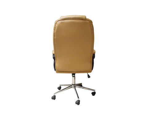 Silla Ejecutiva Naceb Technology Café NA-0930C | Acabado Vinipiel con Asiento Acolchado | Máximo Confort para Oficina
