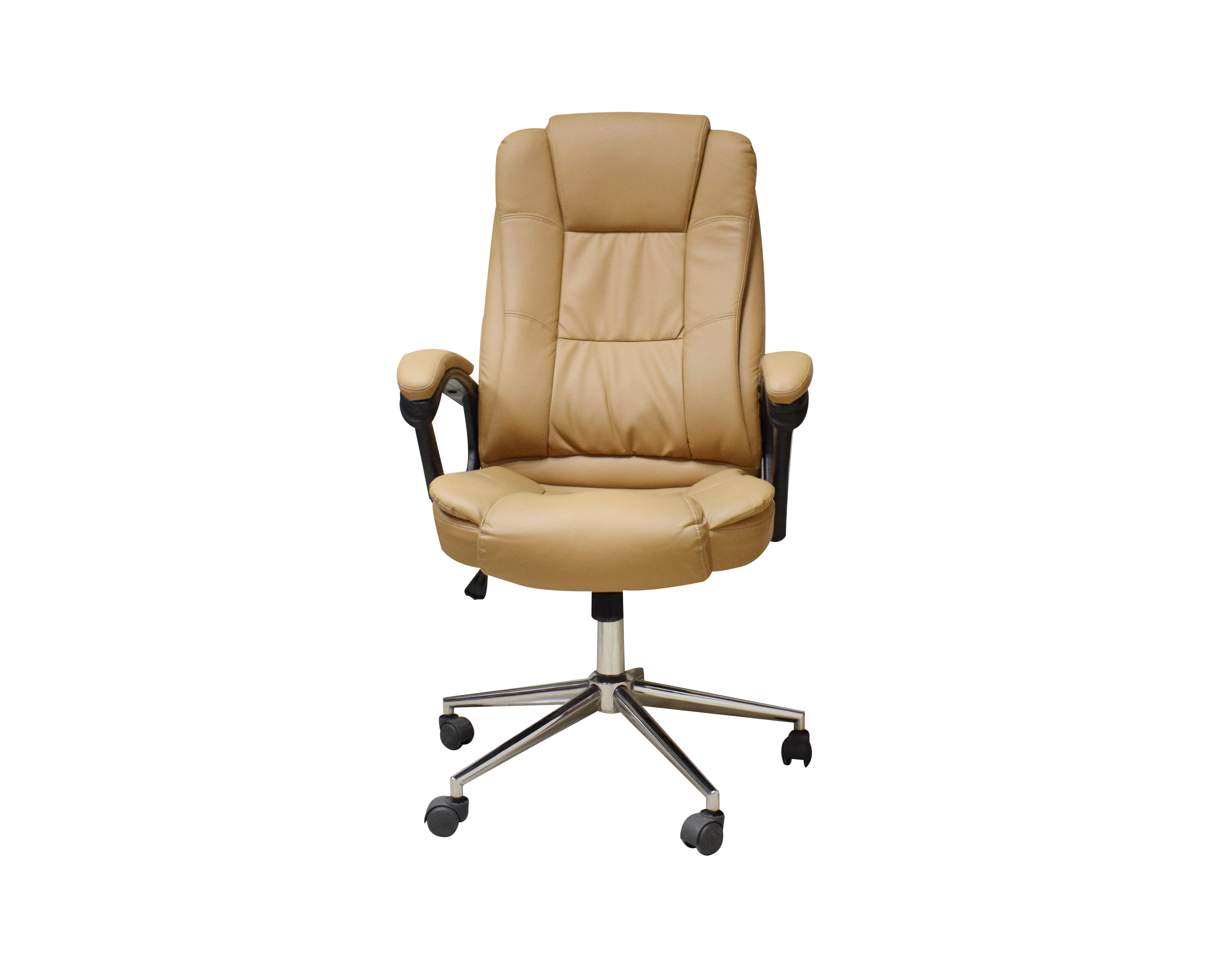 Silla Ejecutiva Naceb Technology Café NA-0930C | Acabado Vinipiel con Asiento Acolchado | Máximo Confort para Oficina