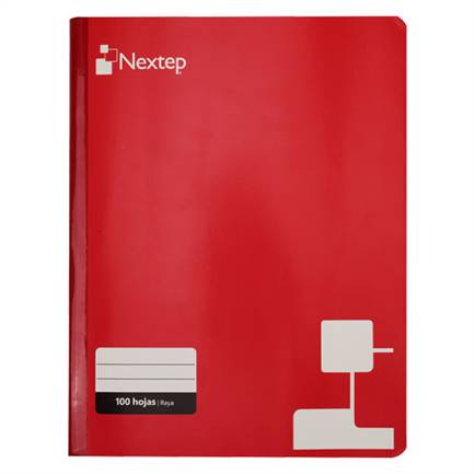 Cuaderno Nextep Ne-008R A Rayas Tamaño Profesional Cosido Con 100 Hojas